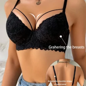 Soutien-gorge fin en dentelle 3/4 pour femmes