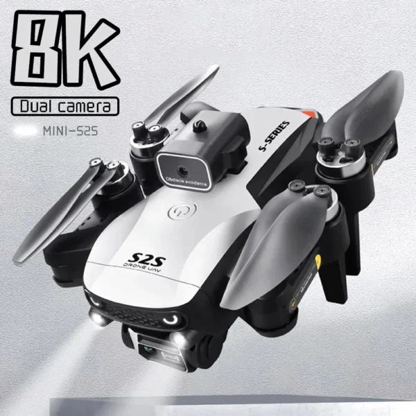 S2S Mini Drone 4K 8K Hd Caméra Évitement D'Obstacles Photographie Aérienne Moteur Sans Brosse Pliable Rc Quadrirotor Enfant Jouet – Image 2
