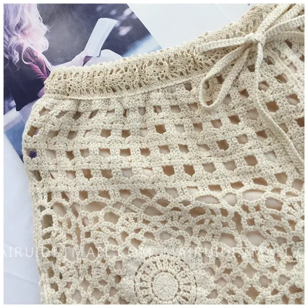 Tendance Féminine Été Plage Florale Crochet – Image 4