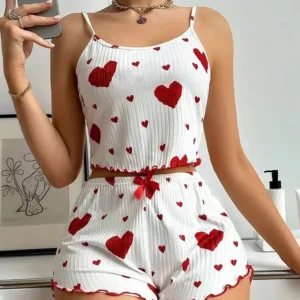 Summer New Sleepwear Women's Pajamas Set 2