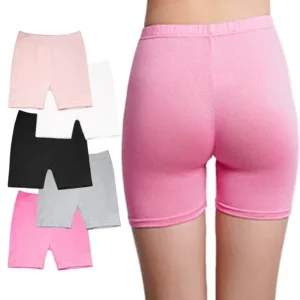 Pantalons de sécurité pour filles, 4 pièces, Leggings de danse Modal, Shorts, culottes douces couleur bonbon, sous-vêtements pour filles, collants courts âgés de 3 à 12 ans, 2025
