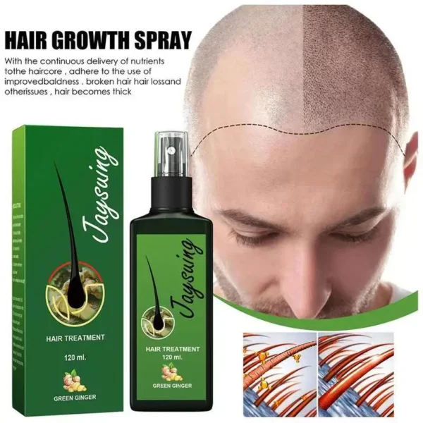 Spray Rapide Pour La Croissance Des Cheveux Au Gingembre