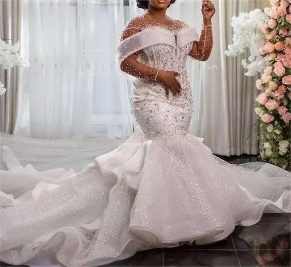 Robe De Mariée Sirène Personnalisée, Haute Qualité, Pour Patients, Éducative, Queue De Poisson, Élégante, Nouvelle Collection 2023