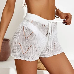Short en dentelle au Crochet Sexy et confortable pour femmes