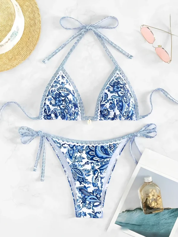 2025 Licou String Triangle Deux Pièces Bikini Femmes Maillots De Bain Femme Maillot De Bain Baigneurs Maillot De Bain Maillots De Bain Été