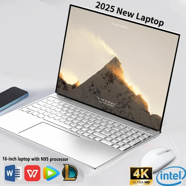 Ordinateur Portable De Jeu Intel Celeron N95 16 Pouces