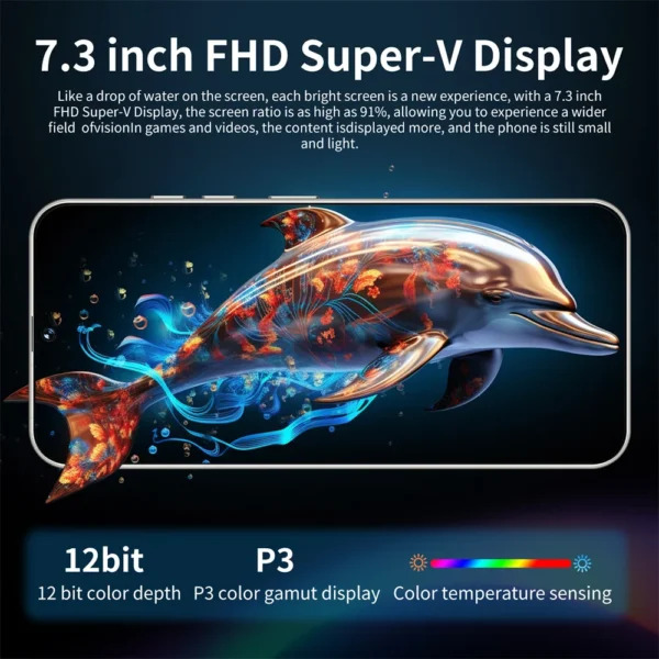 Smartphone Dua S25 Ultra Android 2025, Téléphone Portable 5G, Snapdragon 8, Gen3, 16 Go + 1 To, 7.3 – Image 3
