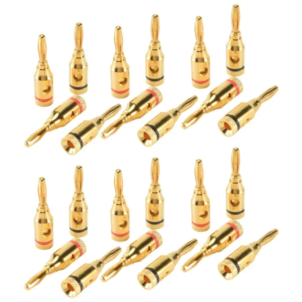 Banana Plugs Open Screw 24K Gold Plated – Image 2