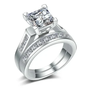 CAOSHI Dazzling CZ Stone Inlaid Ring for Women
