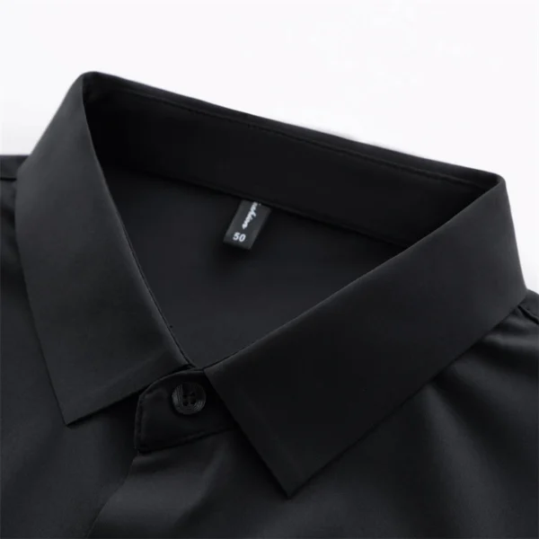 Chemises À Rivets Pour Hommes, Coupe Régulière, Gentleman, Manches Longues, Facile À Entretenir, Qualité, Doux, Confortable, Intelligent, Décontracté, Printemps – Image 4