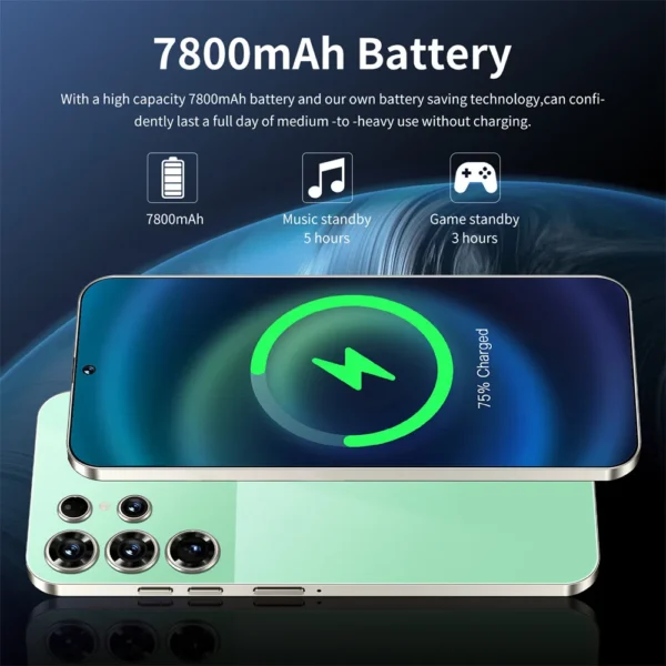 Smartphone Dua S25 Ultra Android 2025, Téléphone Portable 5G, Snapdragon 8, Gen3, 16 Go + 1 To, 7.3 – Image 5