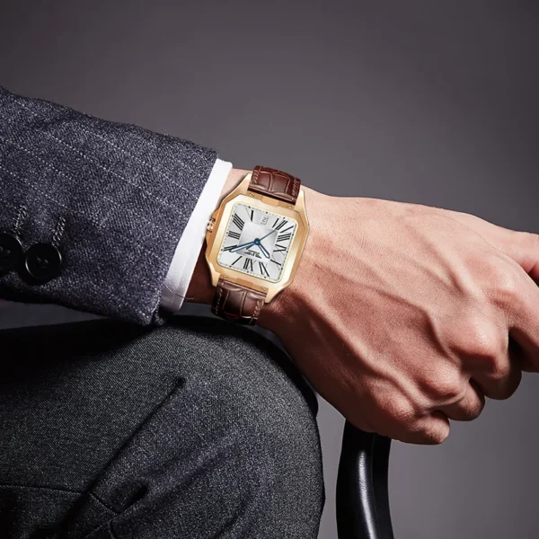 Pindu-Montres-Bracelets Mécaniques Étanches Pour Hommes, Montre De Sport Automatique, Marque Supérieure, Nouveau, 2023 – Image 3