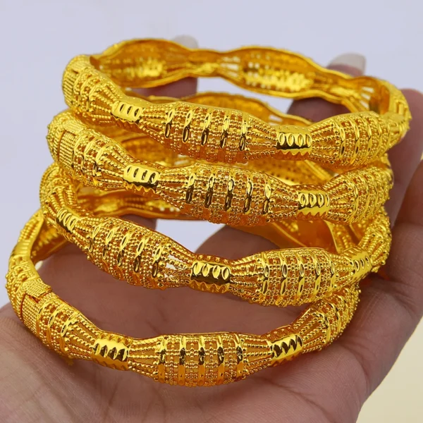 Bracelets Éthiopiens En Or 24 Carats Pour Femmes – Image 5