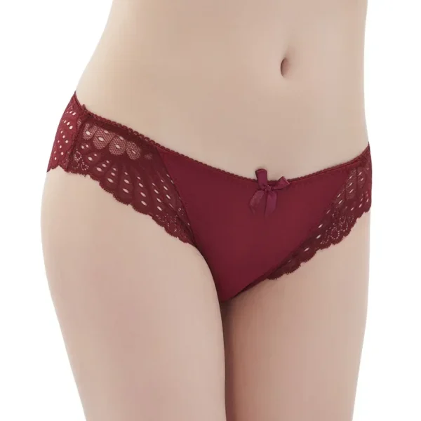 Nouvelle Mode M-3Xl Femmes Sous-Vêtements Sexy Dentelle Transparente Taille Basse Creux T Dos Culotte Dame Slips Grande Taille – Image 2