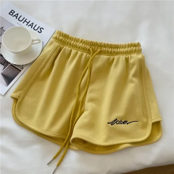Short De Yoga Simple Pour Femme, Pantalon De Plage, Loisirs, Sport, Intérieur, Extérieur, Maison, Femme, Été – Image 3