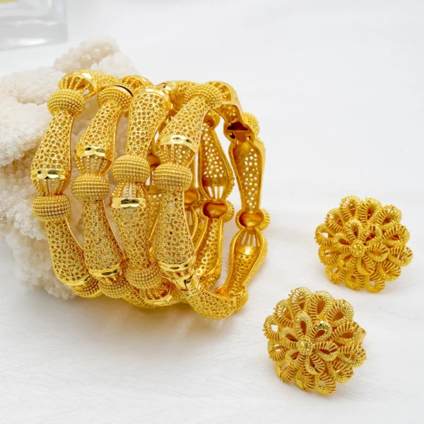 Bracelet Indien De Mariage Couleur Or Dubaï Pour Femmes