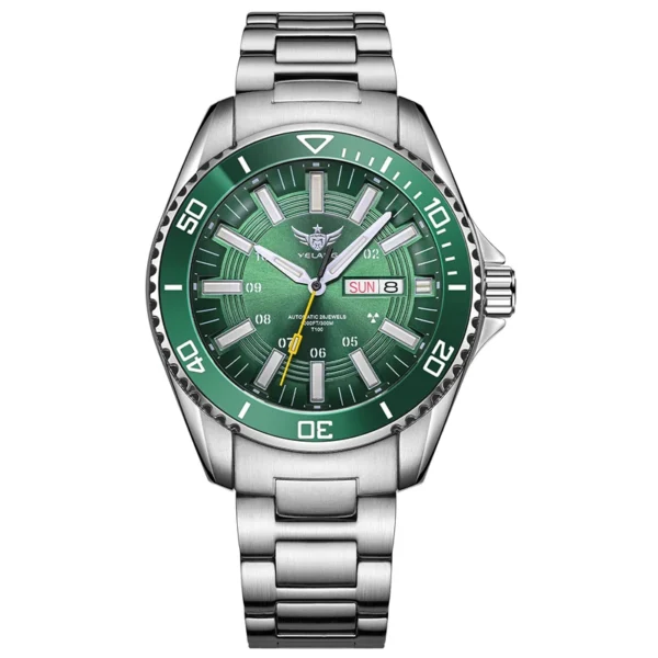 Yelang-Montre De Plongée Étanche À Mouvement Existent Pour Homme, Lunette Rotative, Céramique Shoe, 300M, 44Mm, V1032 – Image 6