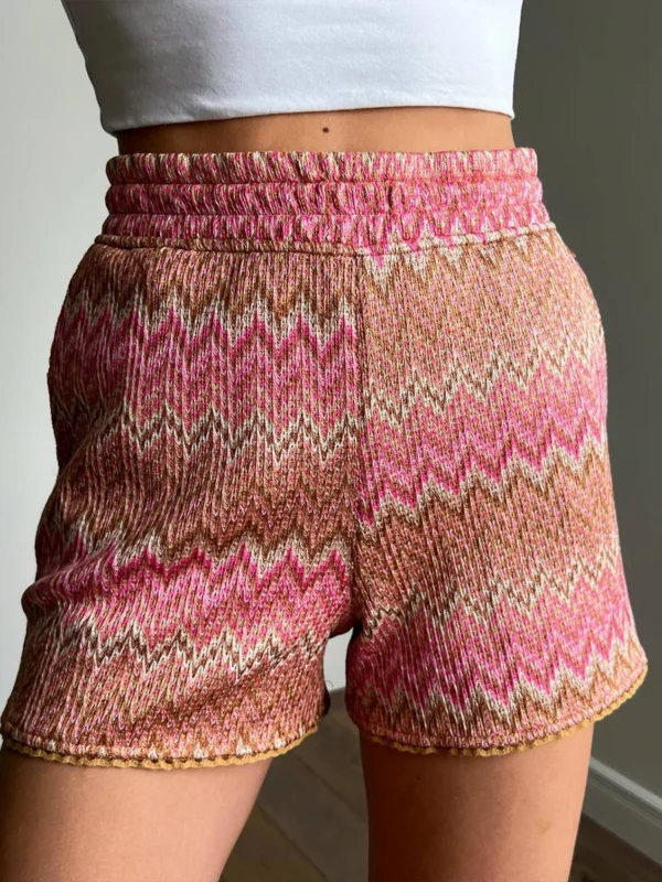 Hirsionsan-Short De Plage Chic À Taille Haute Pour Femme – Image 3