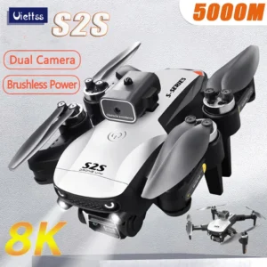 Nouveau Drone S2S 8K HD double caméra moteur sans balais évitement d'obstacles Dron hélicoptère RC professionnel pliable quadrirotor jouet