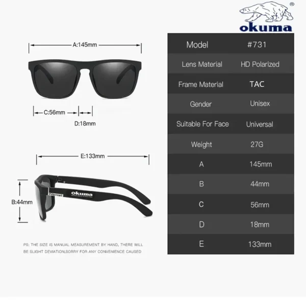 Okuma-Lunettes De Soleil Polarisées Pour Hommes Et Femmes – Image 6