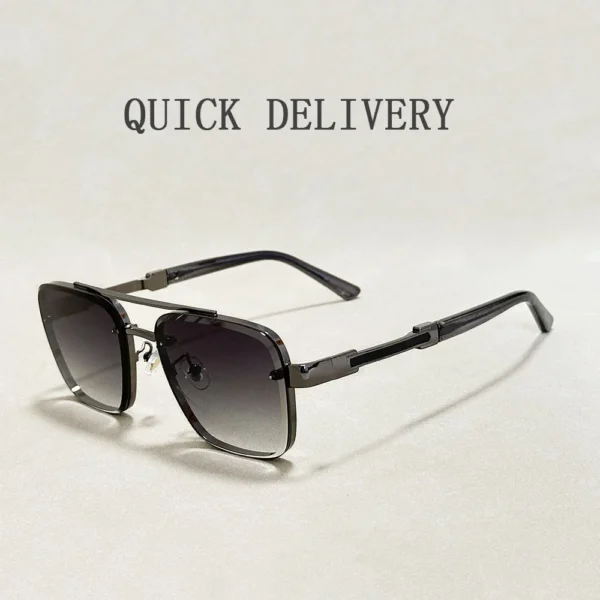 Nouvelles Lunettes De Soleil Pour Hommes Lunettes De Mode De Luxe Crème Solaire Lunettes De Soleil Carrées Femmes À La Mode Vintage Gafas De Sol Hombre Zonnebril Su – Image 4