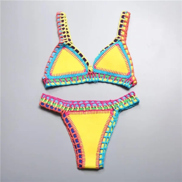 Maillot De Bain D'Été Dos Nu Pour Femme, Ensemble De Bikini, Maillot De Bain Deux Pièces, Maillot De Bain Confortable Pour La Natation