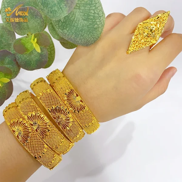 Aniid Mode Dubaï Mariée 24K Couleur Or
