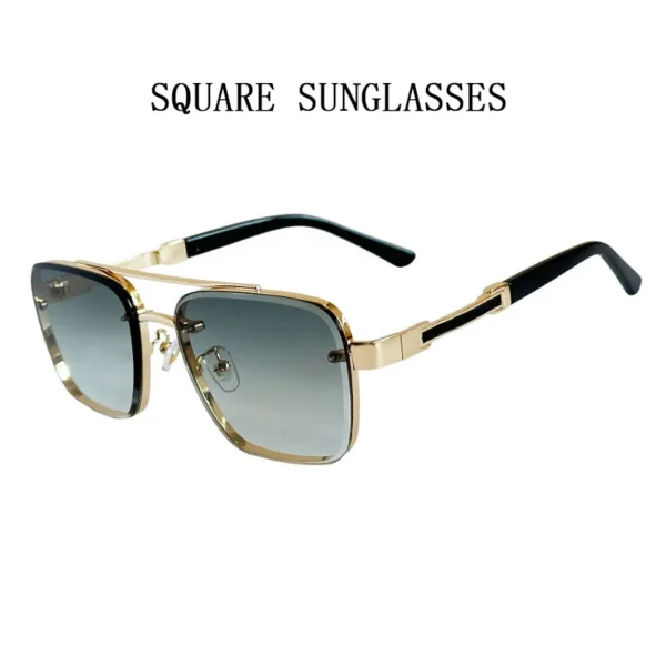 2025 Lunettes De Soleil Carrées Hommes Luxe Vintage Lunettes De Soleil Femmes À La Mode Rétro Lunettes De Soleil Hombre Lunette Soleil Femme – Image 6