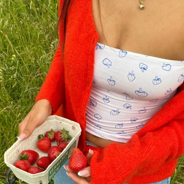 Gaono Y2K Coquette Clothes For Women Cute Print Strapless Tube Camis Crop Tops Summer Fashion Sexy Off Shoulder Tank Top Vest – Image 3
