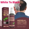 Sérum de traitement des cheveux, couleur blanche à noire