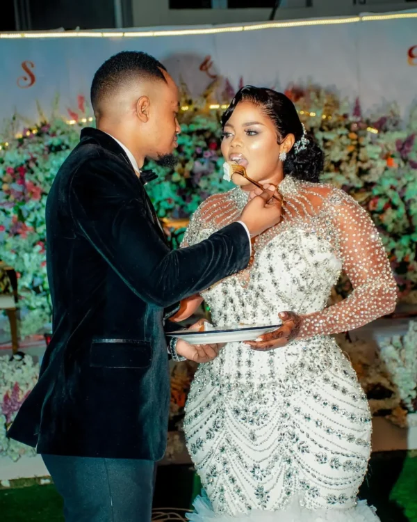 Robe De Mariée Sirène Kendny Personnalisée Pour Mariée, Citrobeads Complets, Manches Longues, Tulle Aso Ebi, Niveaux, Patients, Quoi Que Ce Soit, Arabe – Image 4
