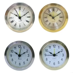 U2JC Classical Snooze Alarm 78mm Clock Insert with Arabic or Roman Numbers Clock Movement Watch Insert for Clock Replacement