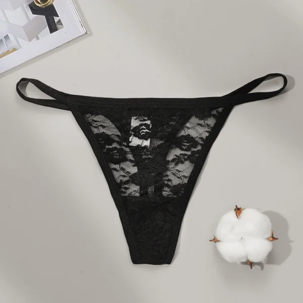 Fnio Maille Transparent String Femmes Culottes Sous-Vêtements Femmes Sans Couture String Femme Caleçon Intimes Lingerie – Image 6