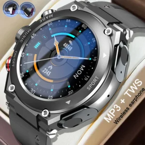 2023 New Smart Watch TWS Headset Two In One Wireless Bluetooth Dual Earbuds Call Health Monitor Sport Music Earphone Smartwatch