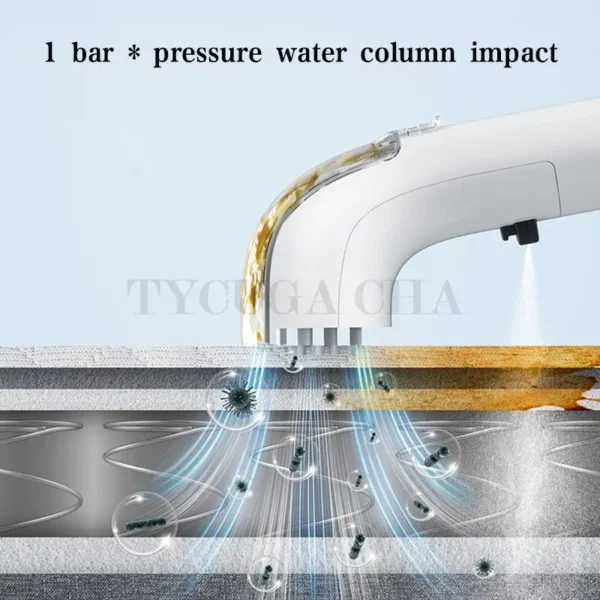 Nettoyeur À Vapeur Électrique, Aspiration Par Pulvérisation, Stérilisation Intégrée À Haute Température, Tapis, Canapé, Matelas, Livres, Machine – Image 5