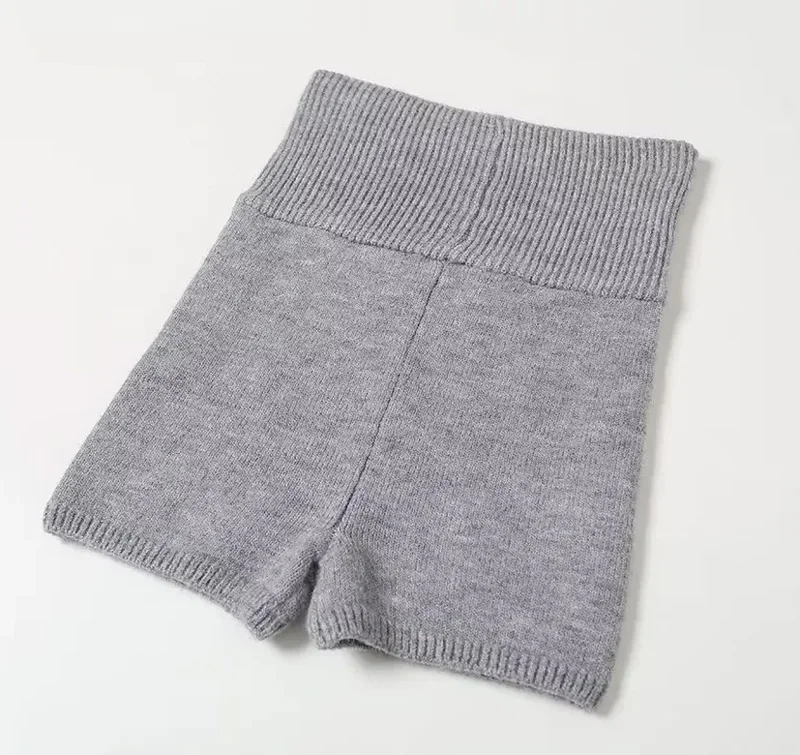 Shorts Tricotés Pour Femmes, Shorts Au-Dessus De La Taille 5 Shorts Tricotés Pour Femmes, Shorts Au-Dessus De La Taille – Image 5