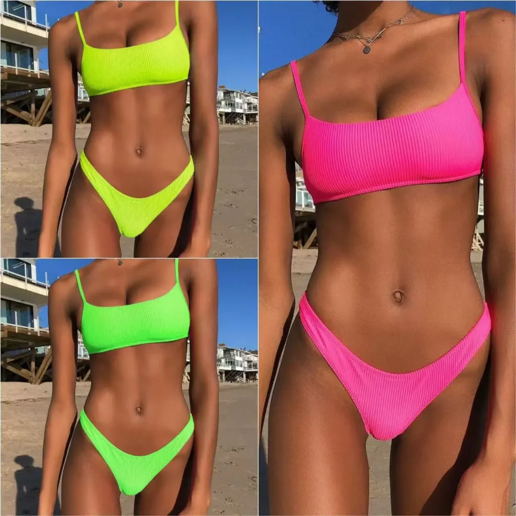 Une épaule Bikini texturé maillots de bain coupe haute 7 kf Sd38798f14d7848a19f89bb9f2961636dW