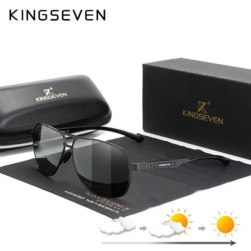 Kingseven Lunettes De Soleil Polarisées En Aluminium Hommes 4 Kingseven Lunettes De Soleil Polarisées En Aluminium Hommes – Image 4
