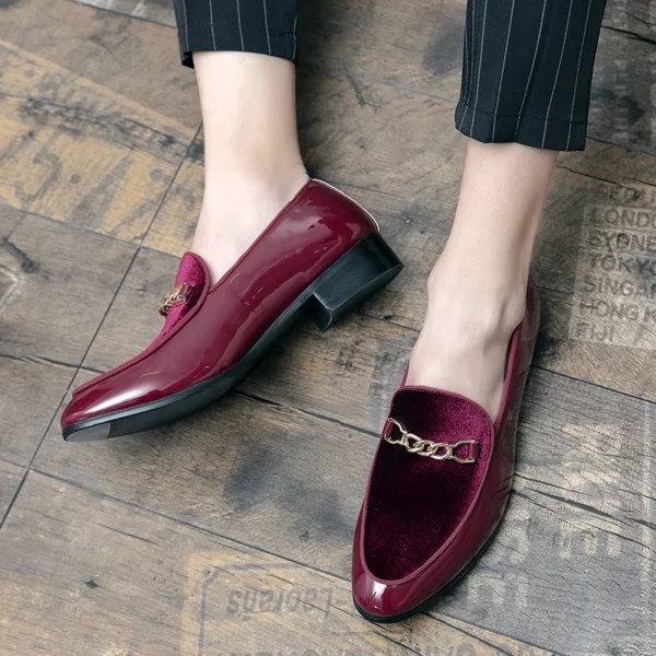 Mocassins À Fond Plat Pour Hommes, Chaussures Provoqué De Soirée, L'Offre Elles De Massage, Chaussures De Travail Rouges, Europe Et Amérique, Connaissance Chaude, Luxe, Commconsulmen – Image 3