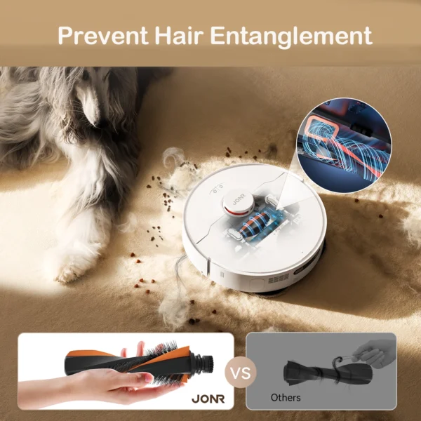 Jonr Robot Aspirateur P20 Pro Édition Internationale Nettoyage Aspirateur Lingettes De Séchage Nettoyage Automatique Collecte De Poussière Drainage Eau – Image 3