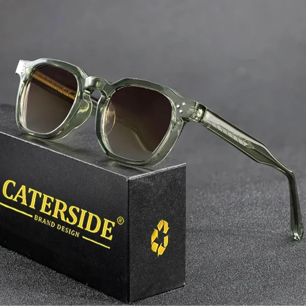 Caterside Nouveau Rétro Punk Hommes Lunettes De Soleil Carré – Image 2
