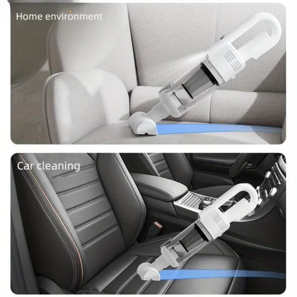 Aspirateur À Main Sans Fil, Puissant, Petit Filtre Hepa À Lumière Led À Faible Bruit, Facile À Nettoyer Pour La Maison/Voiture/Poils D'Animaux De Compagnie/Poussière – Image 2