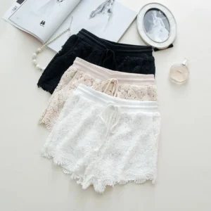 Short en dentelle en Crochet pour femmes