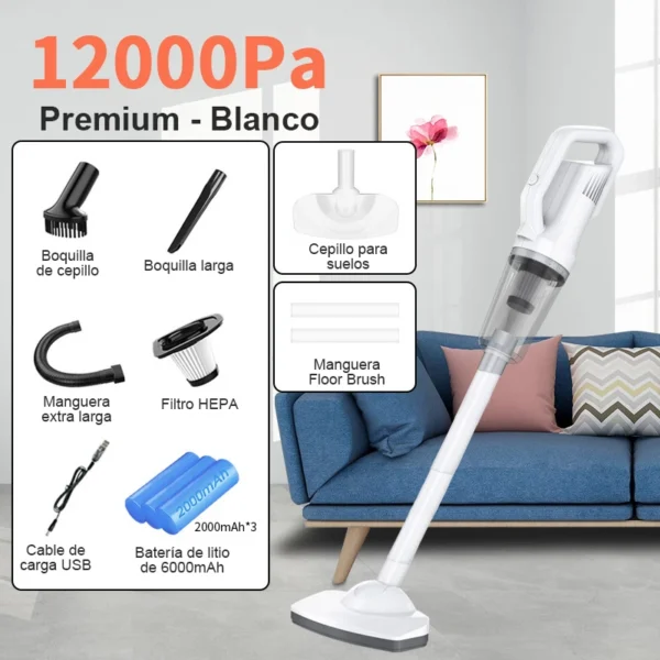 Aspirateur De Voiture Portable Haute Puissance Sans Fil, Machine Multifonctionnelle Pour Livres Ménagers, Épilateur Pour Animaux De Compagnie Injuste, 12000Pa