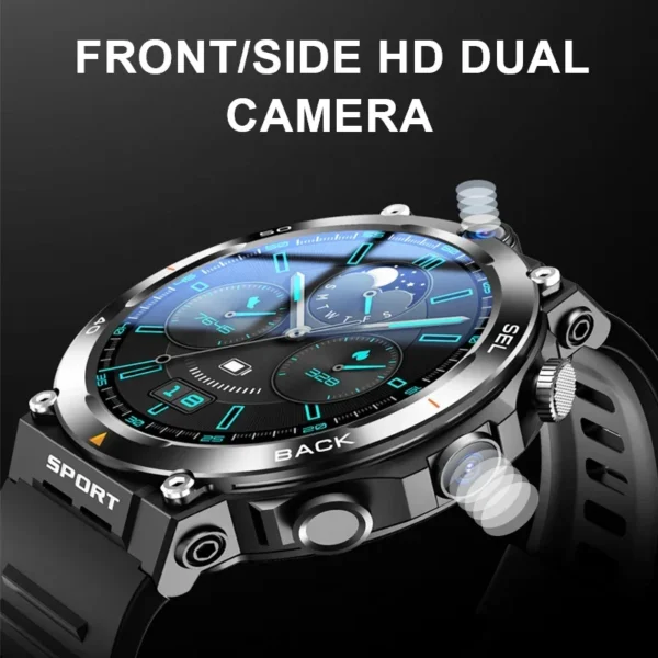 1.39-Inch 4G Android Smart Watch With Sim Card Cameras Smartwatch Support Google Play Maps Face Unlock Bluetooth Gps Wifi Call – Image 3