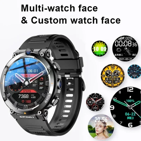 1.39-Inch 4G Android Smart Watch With Sim Card Cameras Smartwatch Support Google Play Maps Face Unlock Bluetooth Gps Wifi Call – Image 5